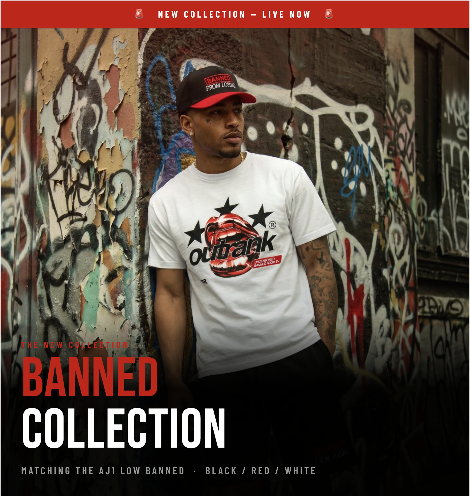 Outrank Brand Collection to match AJ1 BANNED