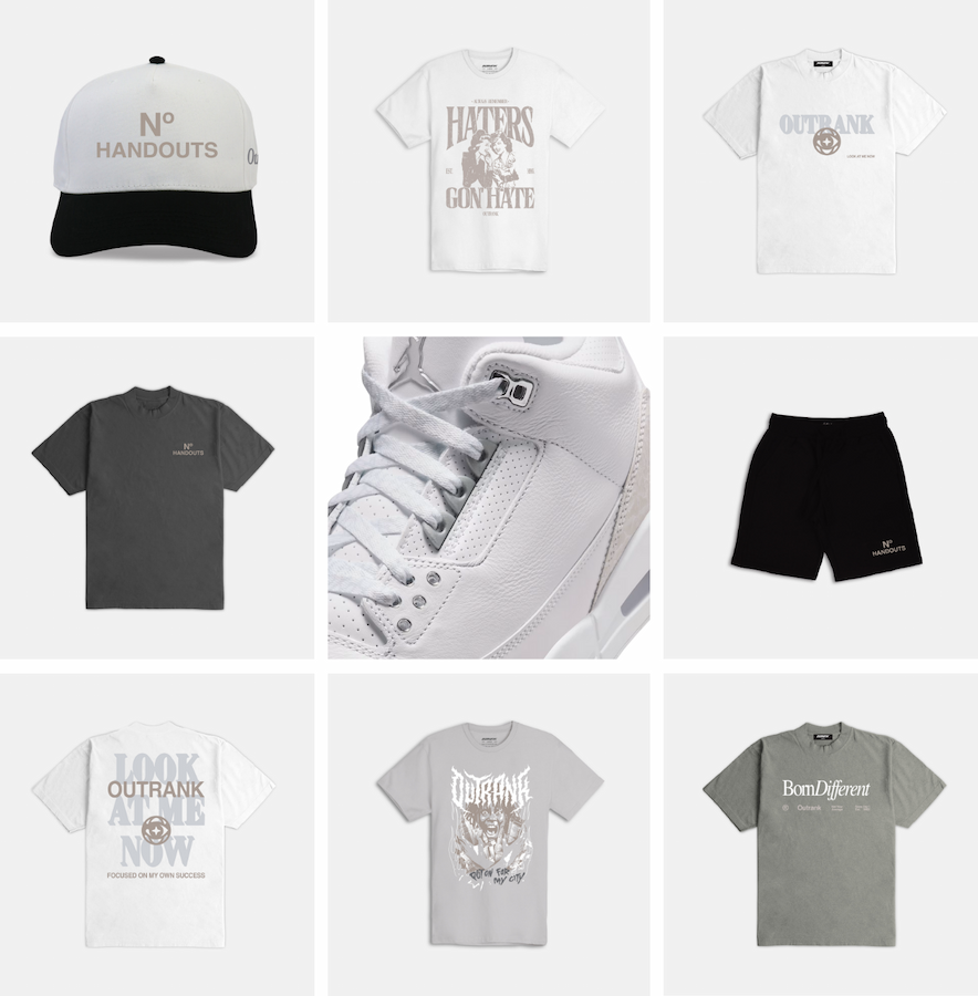 Outrank brand collection to match Air Jordan 1 Low OG 