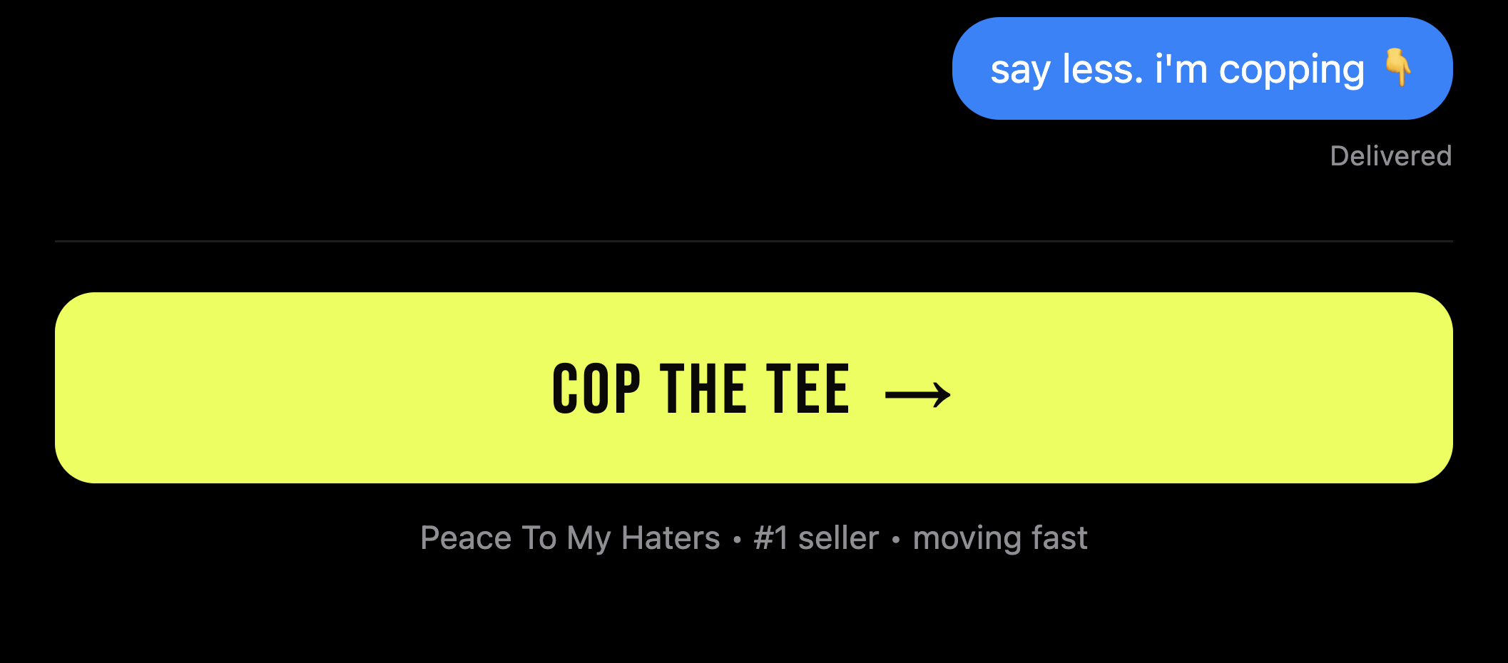 Outrank Brand Peace To My Haters T-Shirt