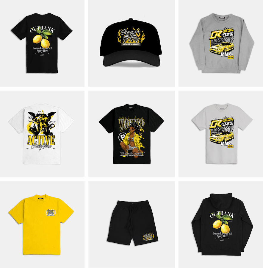 Outrank brand collection to match Air Jordan 1 Low OG 