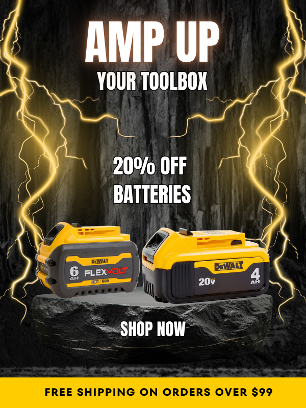 20% Off Dewalt Batteries
