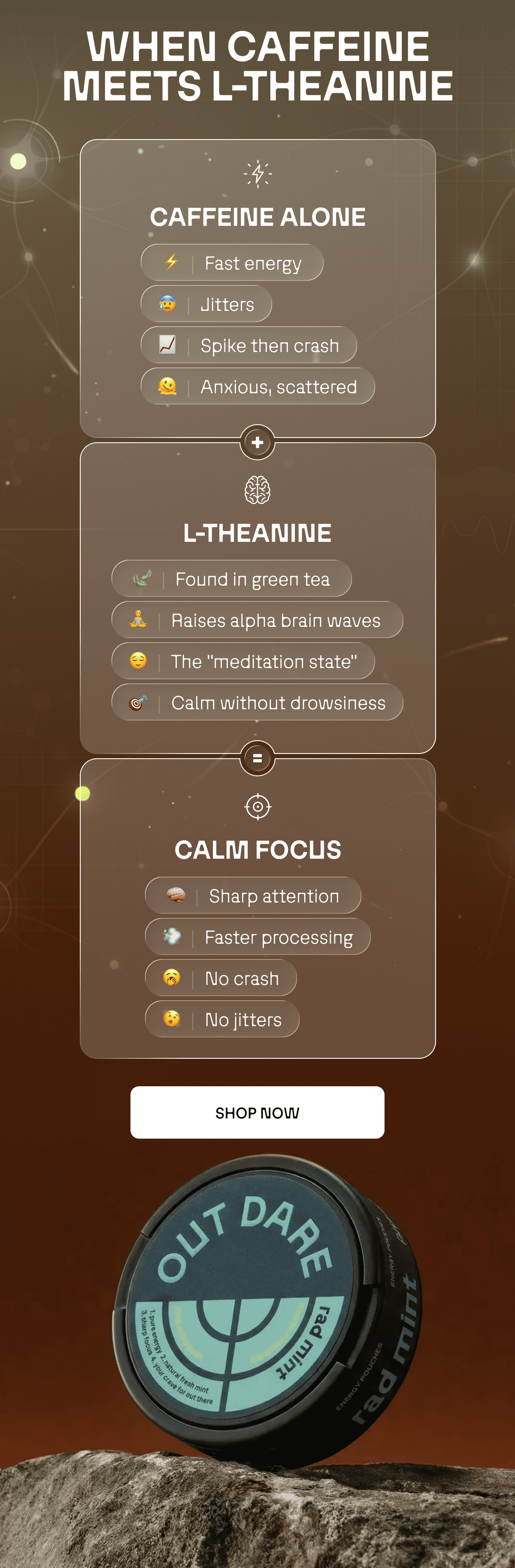 When caffeine meets L-Theanine