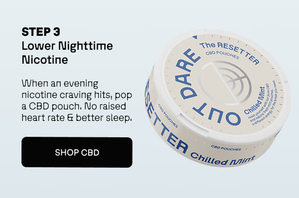 Step 3: Lower Nighttime Nicotine