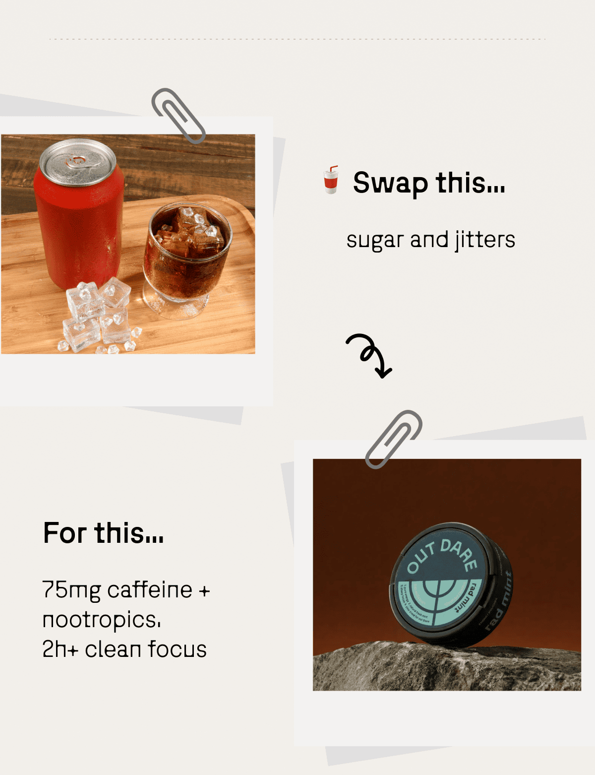 Swap sugary energy drinks for energy pouches