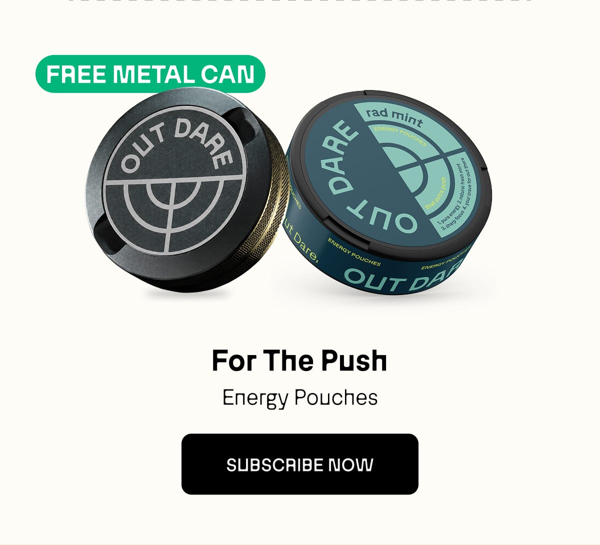 For The Push. Energy Pouches | SUBSCRIBE NOW