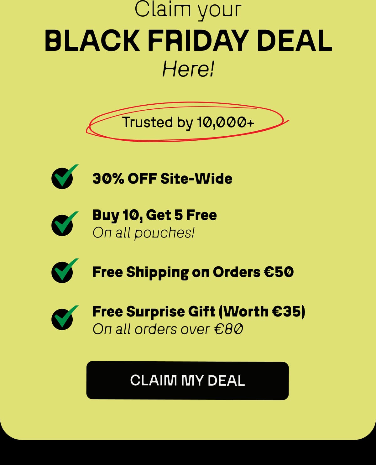 Claim your black friday deal here!