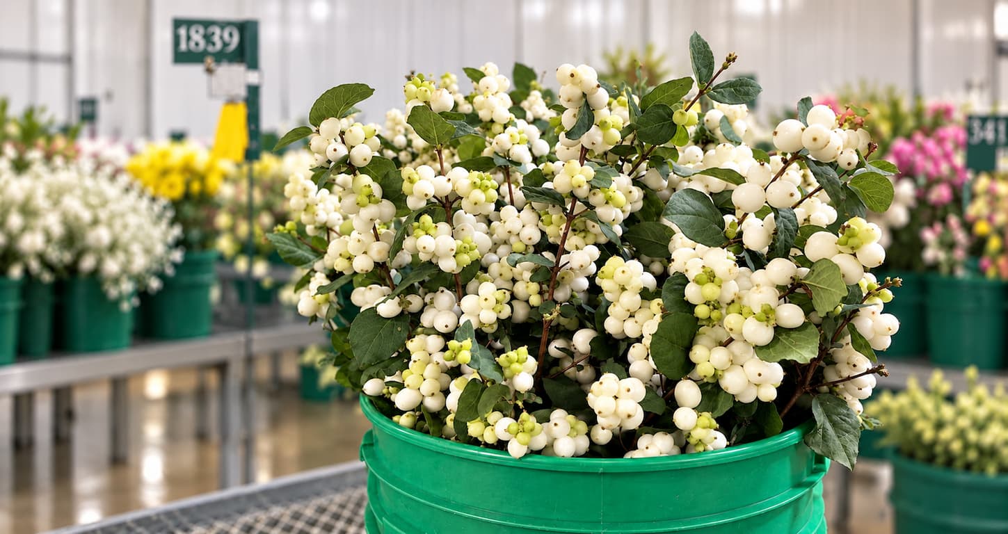 Snowberry on the floor this week