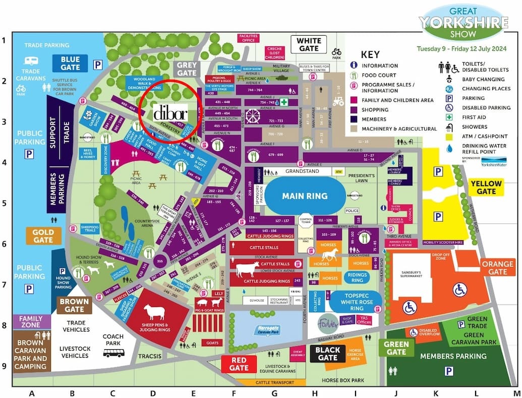 Showground Map
