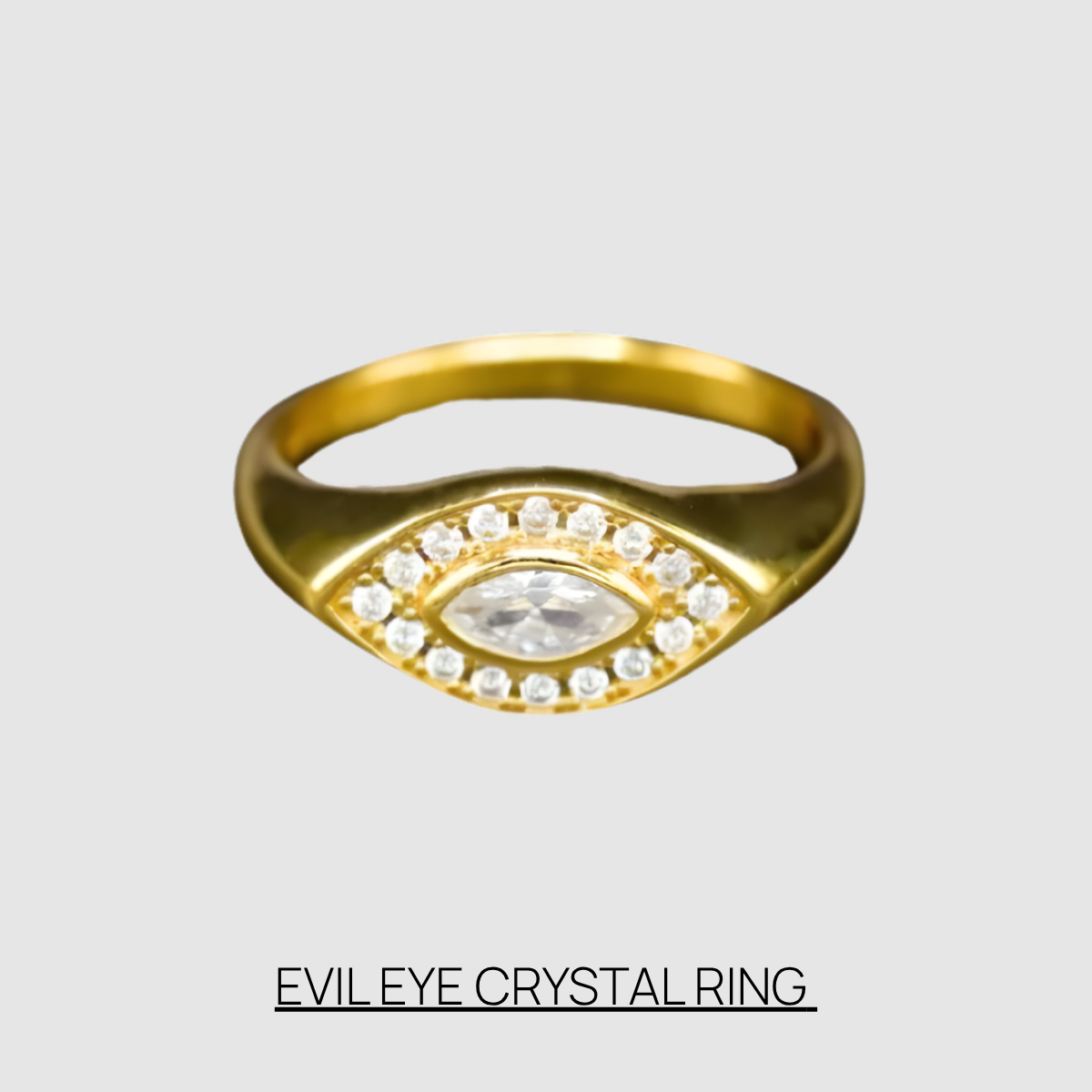 Evil Eye Crystal Ring