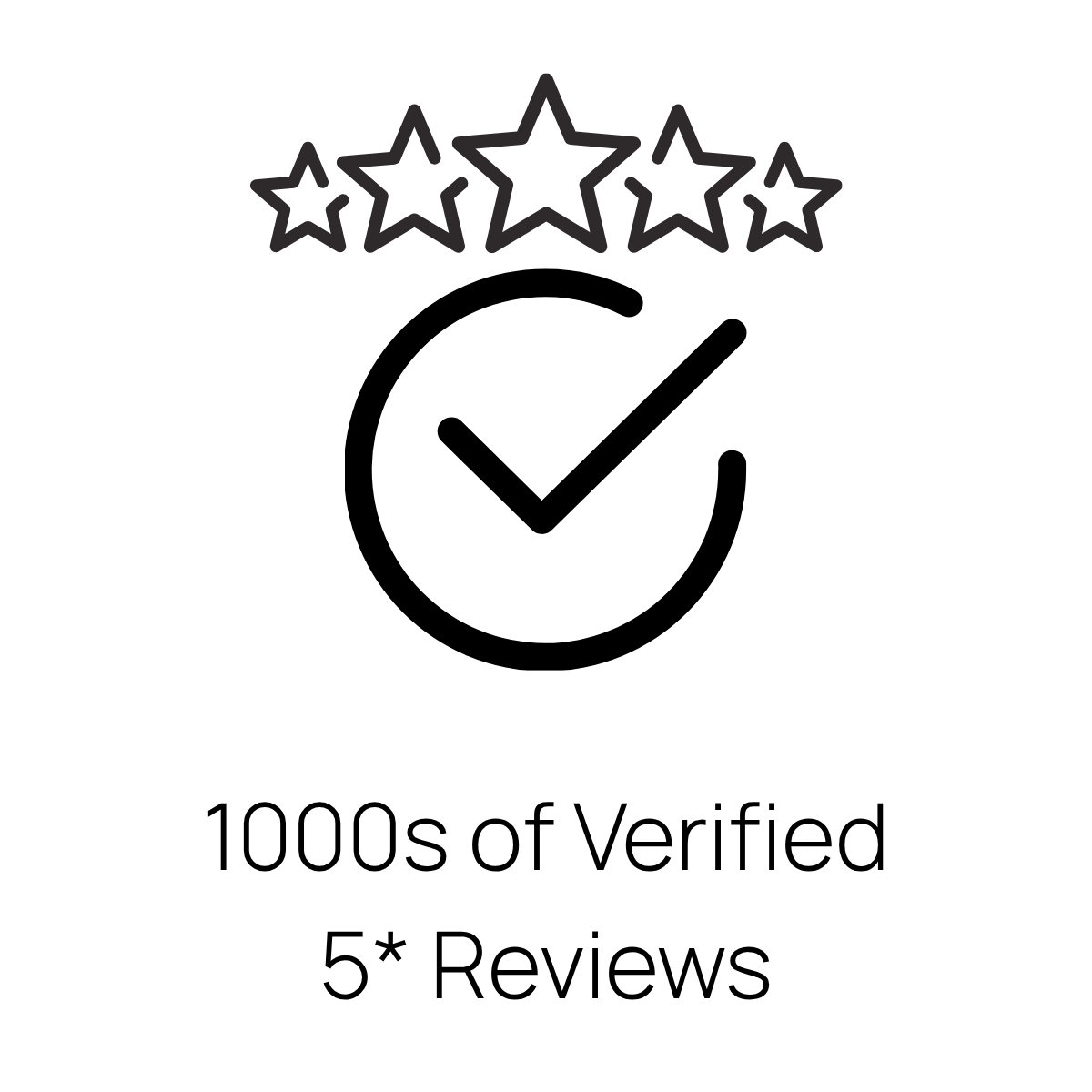 1000s of 5 star reviews 