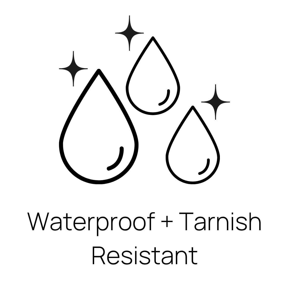 Waterproof and tarnish resistant 