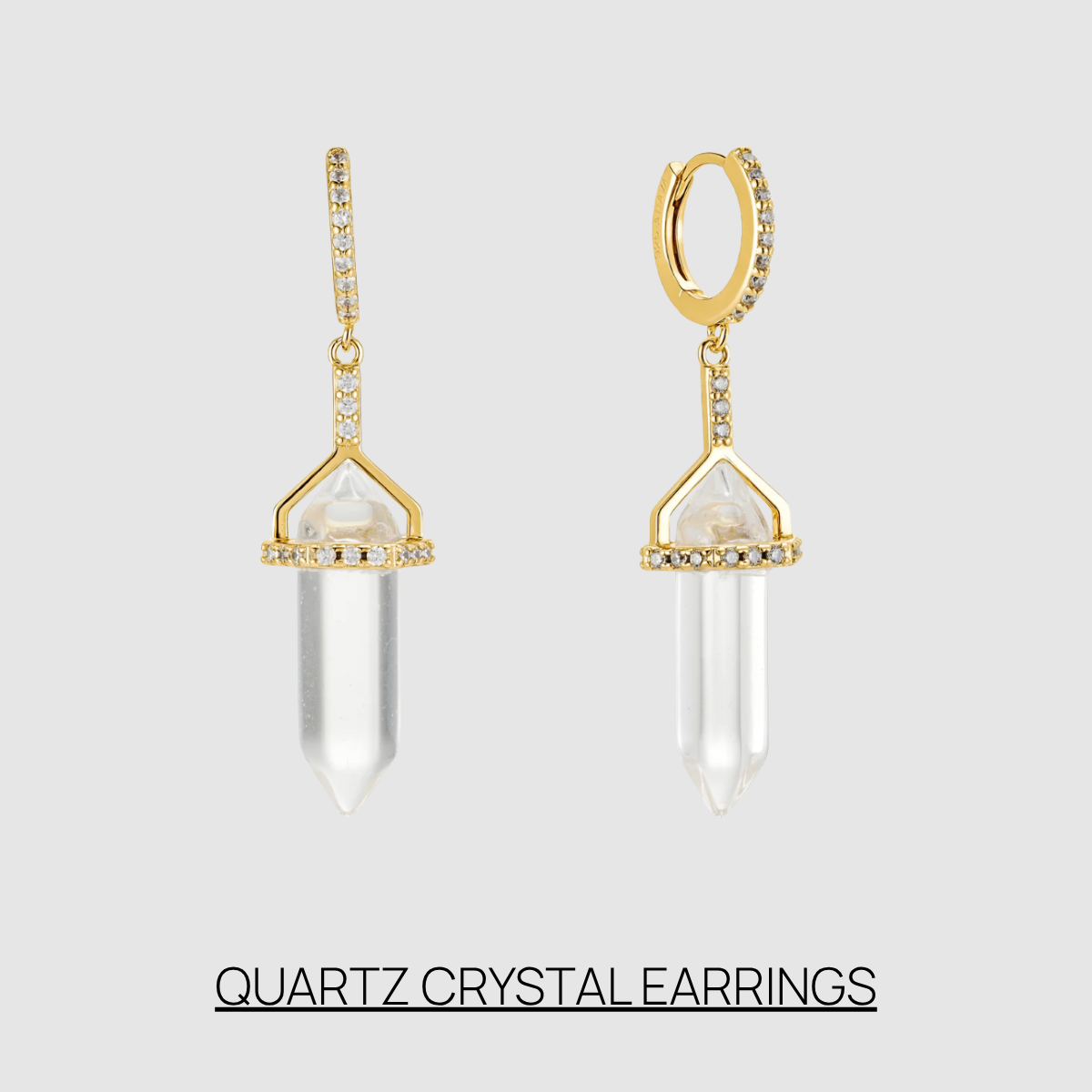 Quartz Crystal Earrings