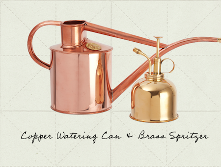 Le Potager du Roi Copper Watering Can & Brass Spritzer