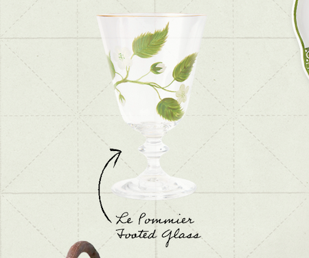 Le Potager du Roi Le Pommier Footed Glass