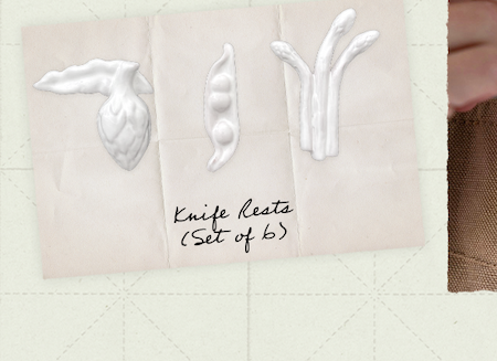  Le Potager du Roi Knife Rests, Set of Six