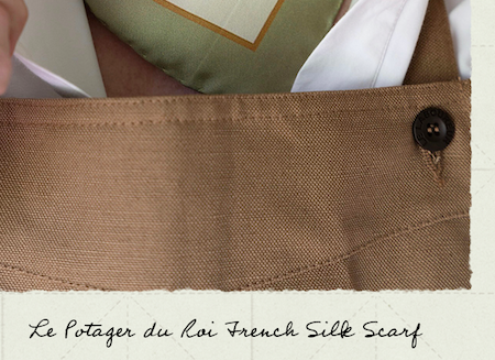 Le Potager du Roi French Silk Scarf