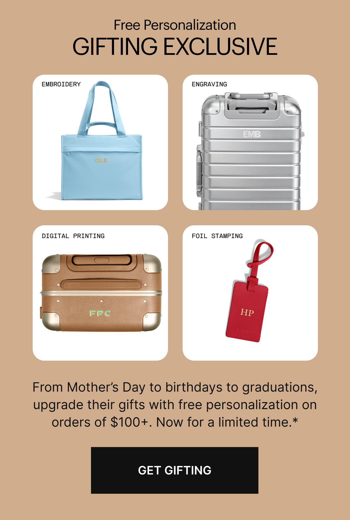 Free Personalization | Gifting Exclusive
