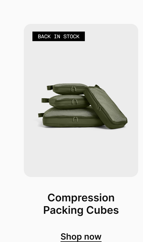 Compression Packing Cubes | Shop now