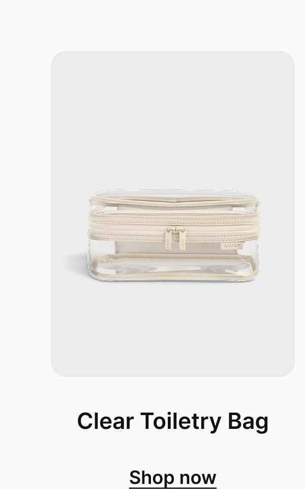 Clear Toiletry Bag | Shop now