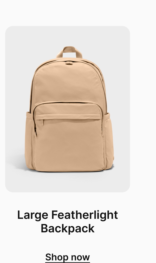 Large Featherlight Backpack | Shop now
