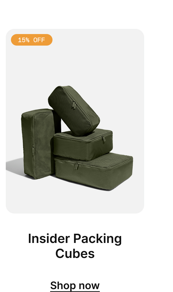 Insider Packing Cubes | Shop now