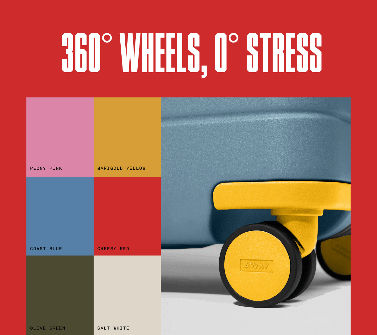 360° wheels, 0° stress