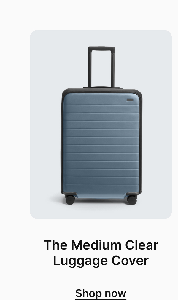 The Medium Clear Luggage Cover
