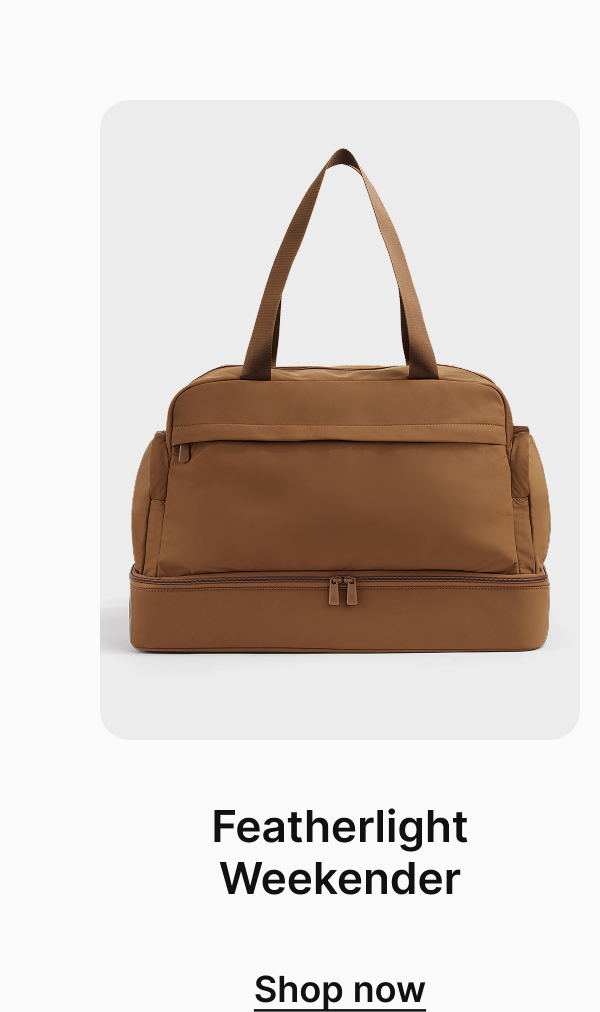 Featherlight Weekender | Shop now