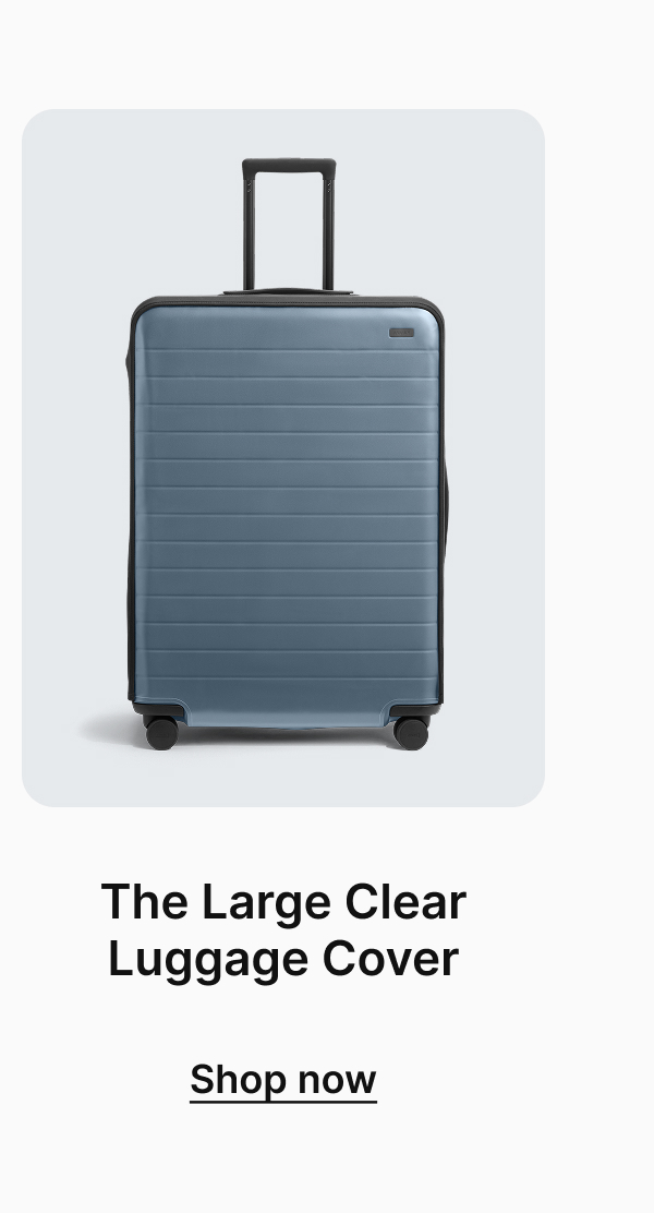 The Large Clear Luggage Cover
