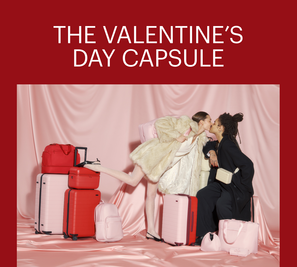 The Valentine’s Day Capsule | Single, taken, or in between. Romanticize your travel plans with the luggage loved worldwide. Hurry, it’s going fast.