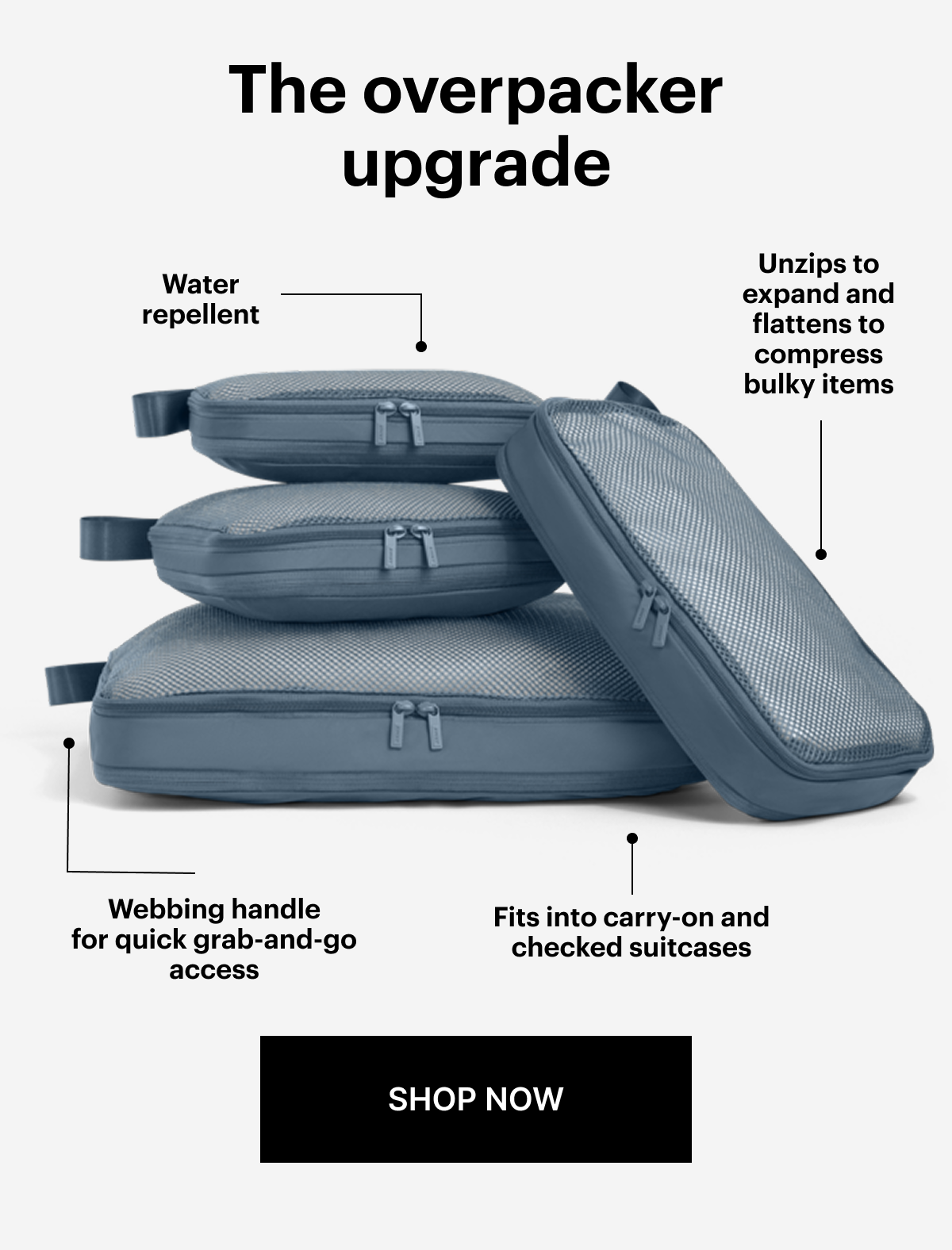 Our new Luggage Covers protect your suitcase from scuff, spills, and unnecessary wear and tear. So your suitcase looks good trip after trip.