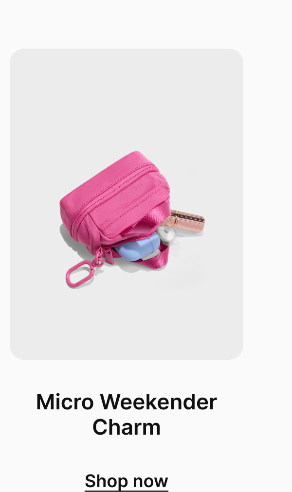 Micro Weekender Charm | Shop now