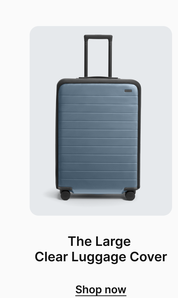 The Large Clear Luggage Cover
