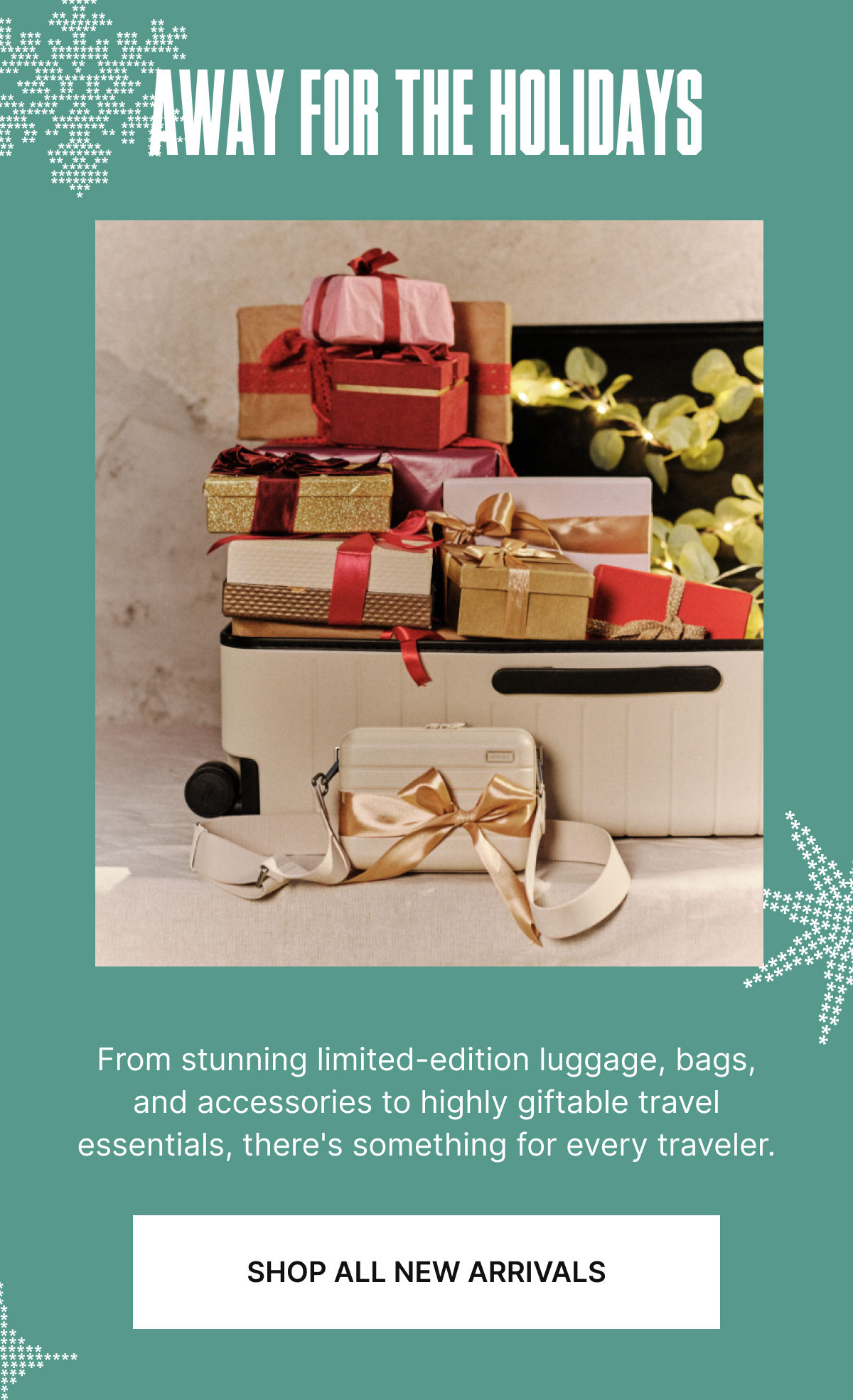 From stunning limited-edition luggage, bags, and accessories to highly giftable travel essentials, there's something for every traveler.