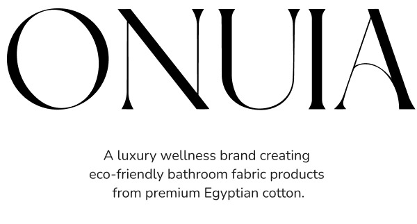 A luxury wellness brand creating  eco-friendly bathroom fabric products  from premium Egyptian cotton.