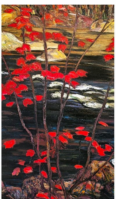 Poetic fall photographs and paintings
