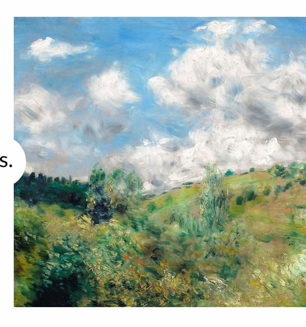 The natural world is a favored subject matter in Impressionism