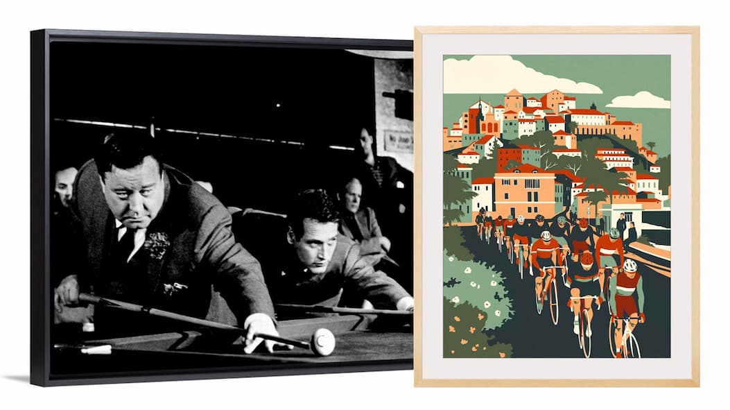 Picking art inspired by hobbies is a great way to go!