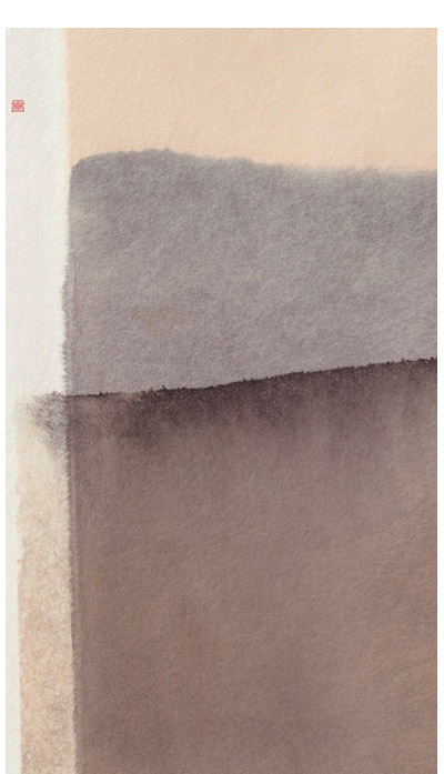 His art has a significant influence from Asian philosophies such as Zen Buddhism and Taoism