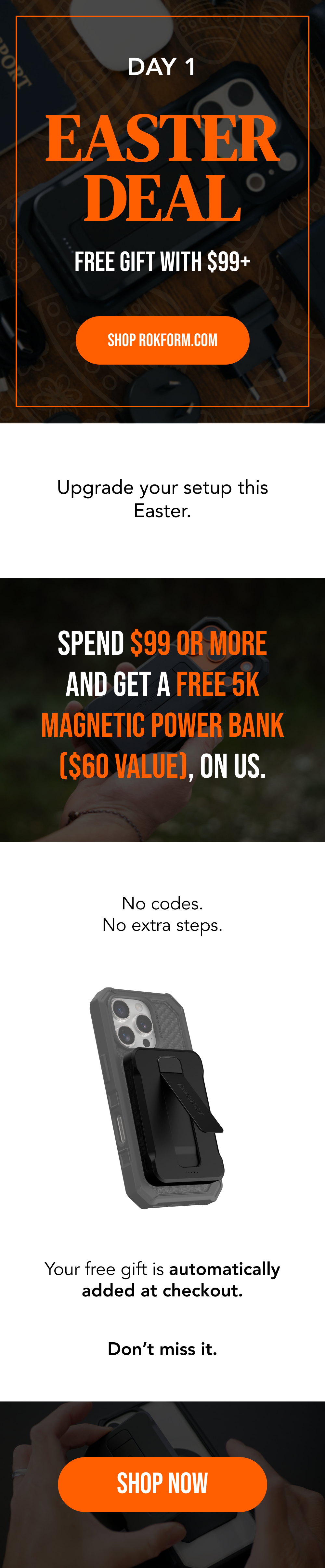 Get a Free 5K Powerbank on Orders $99+