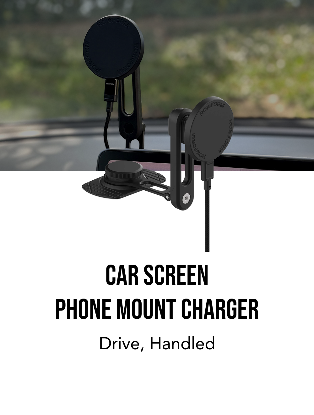 Car Screen Phone Mount Charger