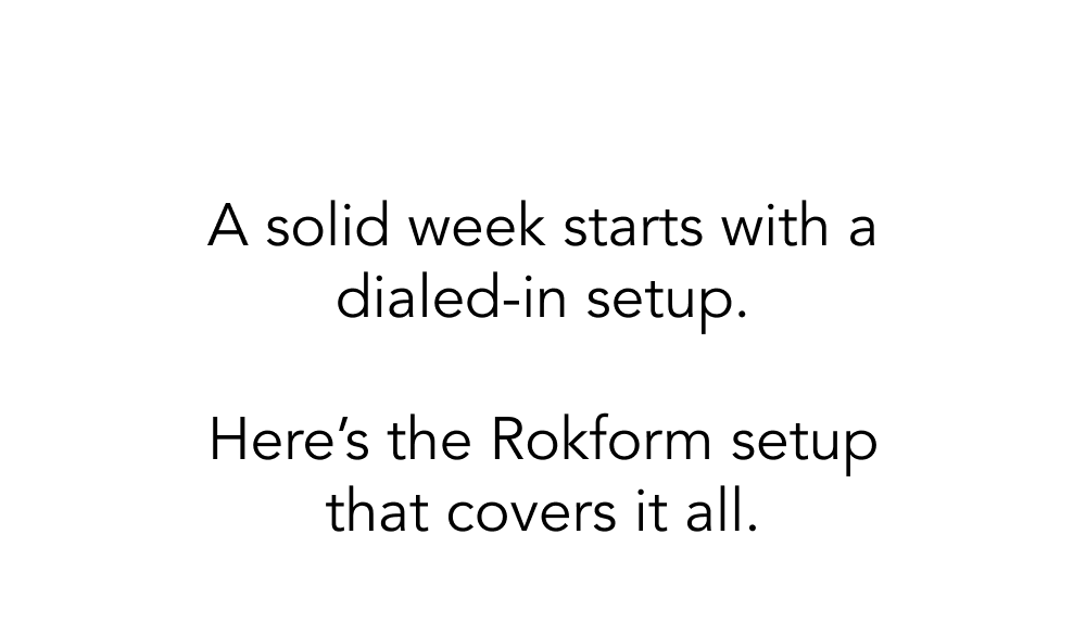 Sunday Setup with Rokform