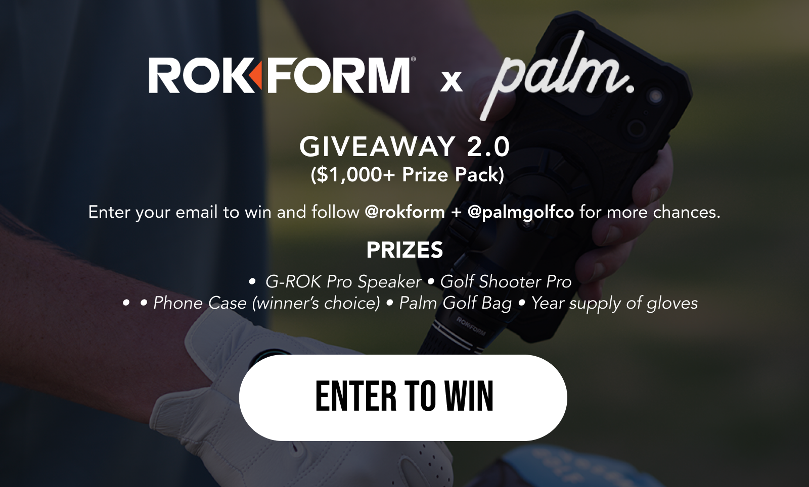 Rokform x Palm Golf Giveaway 2.0