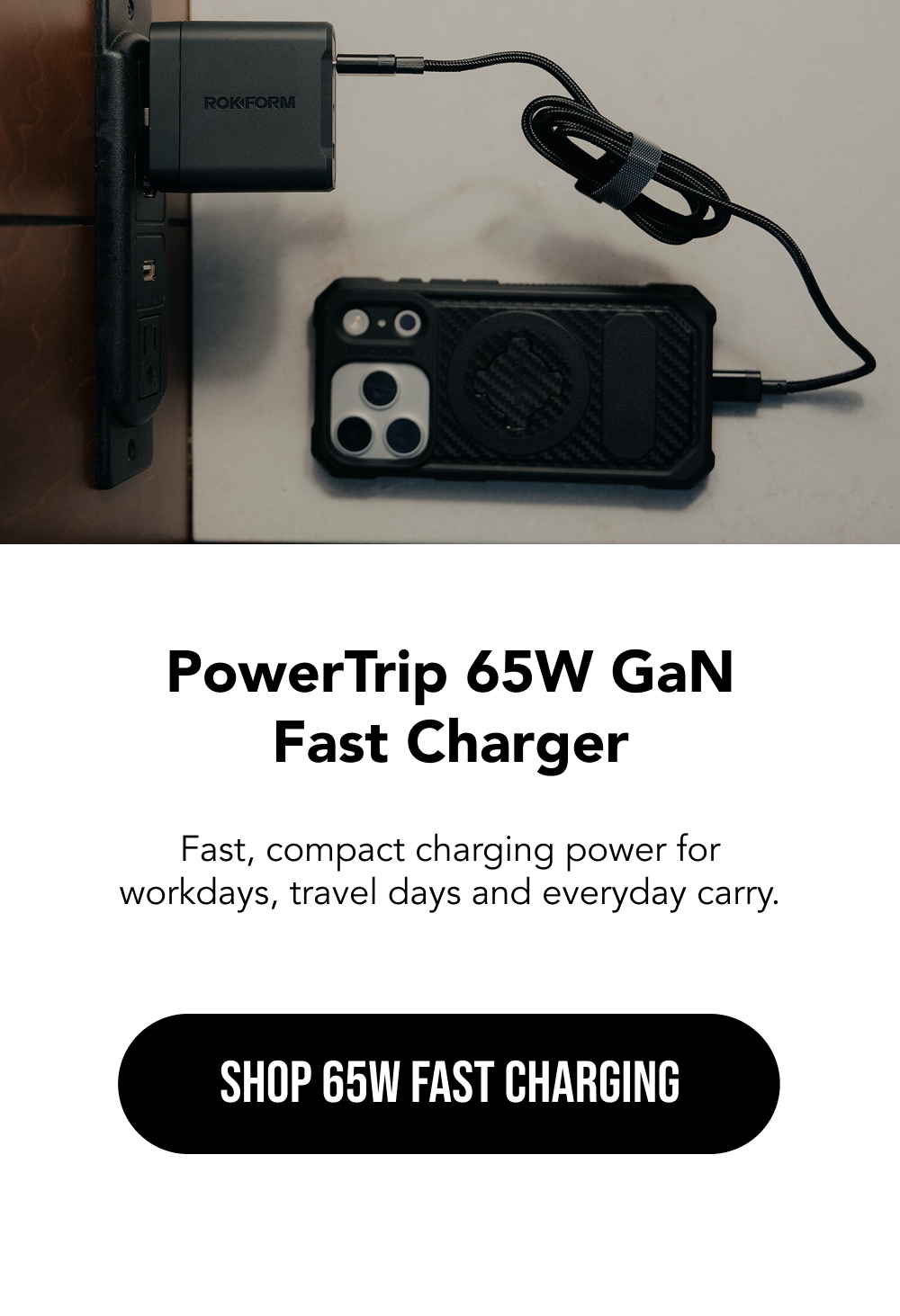 PowerTrip 65W GaN Fast Charger