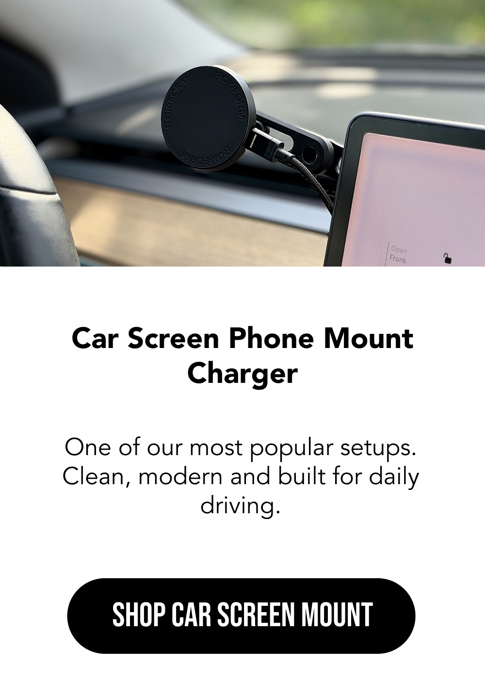 Car Screen Phone Mount Charger