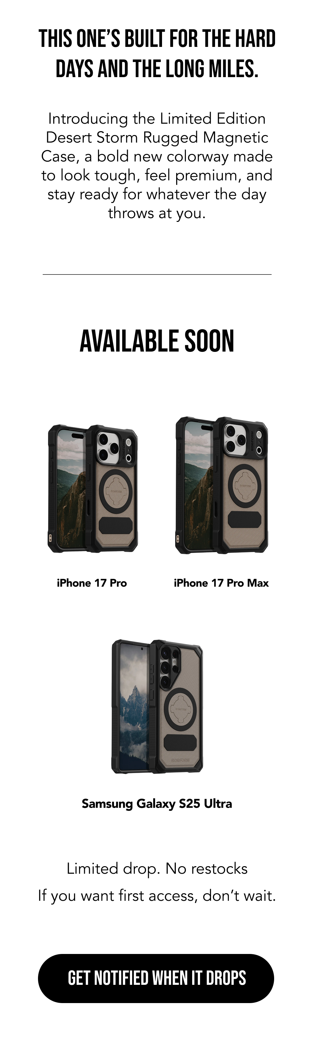 Coming Soon: Limited Edition Rugged Case in Desert Storm