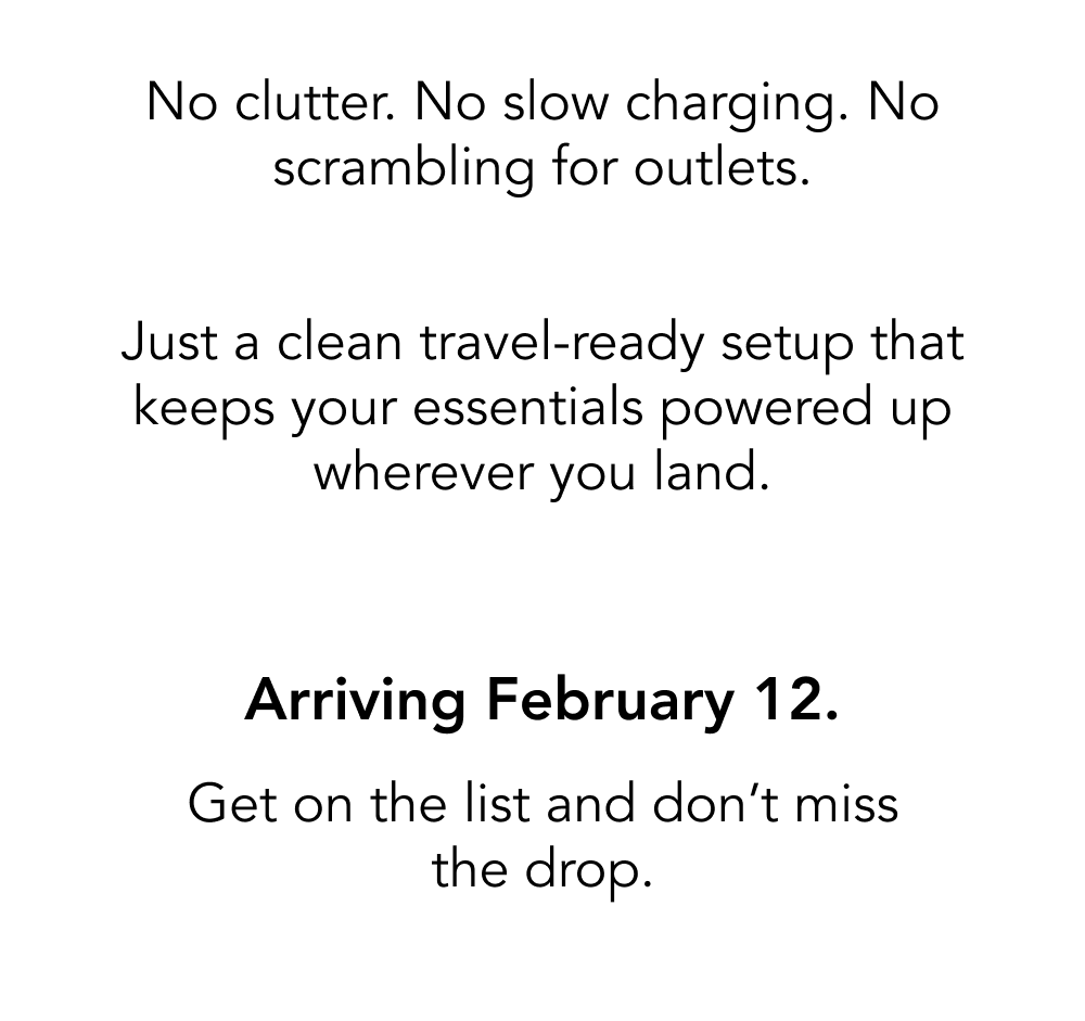 Coming Soon: Powertrip™ Travel Charger Kit