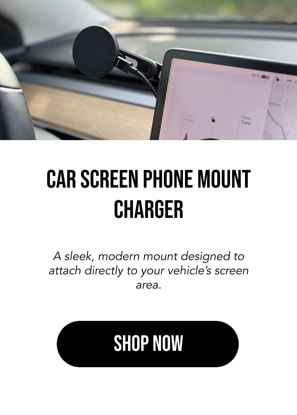 Car Screen Phone Mount Charger