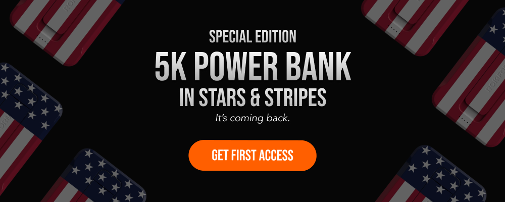 Coming Back: 5K Power bank in Stars & Stripes