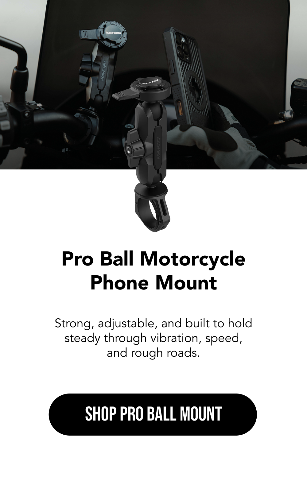 Pro Ball Motorcycle Mount